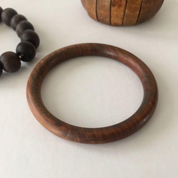 Vintage, Wood Bangle Set - Picture 5 of 5